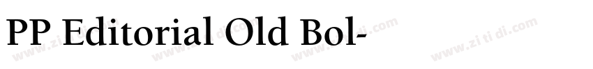 PP Editorial Old Bol字体转换